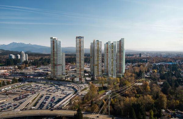 New renderings of massive redevelopment next to Coquitlam Central SkyTrain